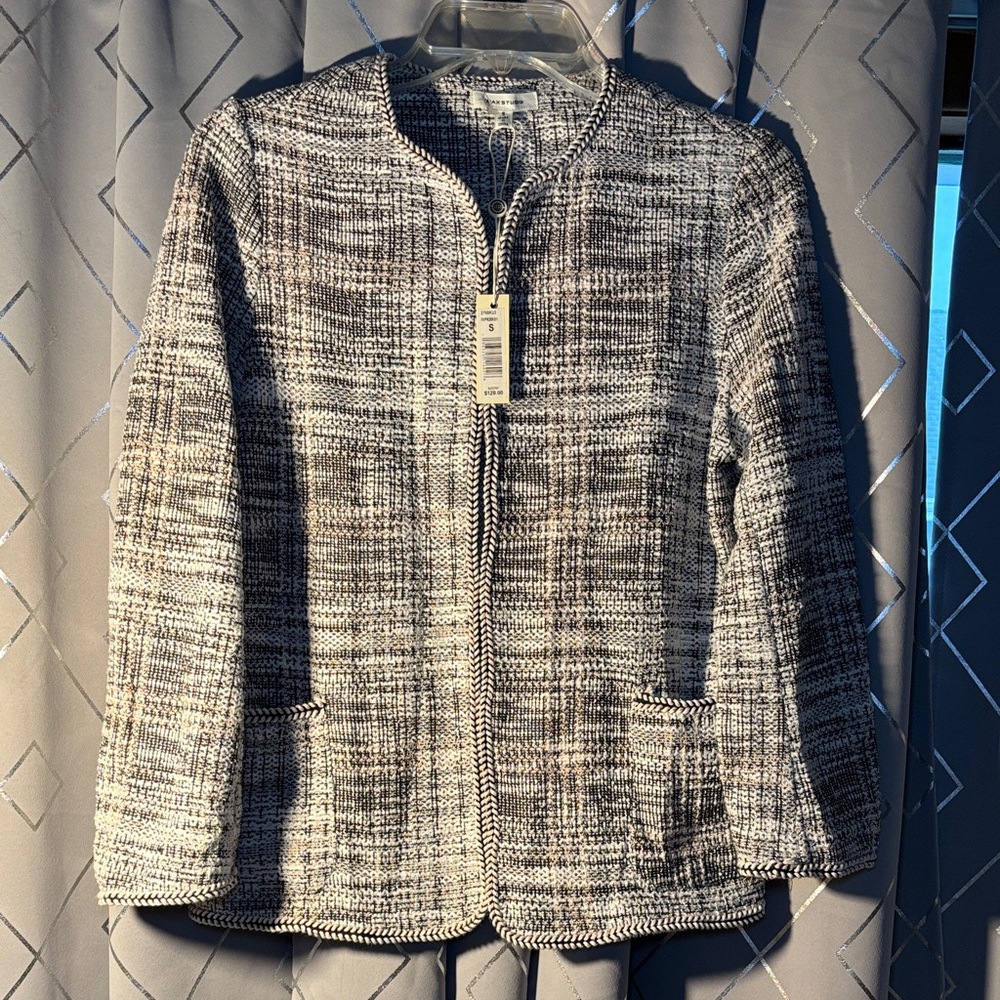 Max Studio Women's Black and White Jacket Blazer Small